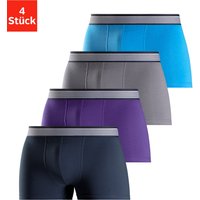 H.I.S Boxer "Boxershorts für Herren", (Packung, 4 St.), mit gestreiftem Webbund von H.I.S