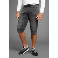 H.I.S Jeansbermudas "HANTZ", 2 Stk. gerader Beinschnitt, Used-Look mit Abriebeffekten von H.I.S