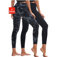 H.I.S Leggings, (2er-Pack), in bedruckt und uni, Loungewear von H.I.S