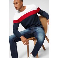 H.I.S Rundhalspullover "neue Farben", Colorblocking, in leichter Strickqualität von H.I.S