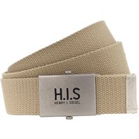 H.I.S Stoffgürtel, Bandgürtel mit H.I.S Logo auf der Koppelschließe von H.I.S