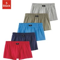 H.I.S Boxer "Boxershorts für Jungen", (Packung, 5 St.), farblich sortiert oder nur schwarz von H.I.S