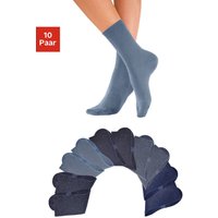 H.I.S Freizeitsocken, (Packung, 10 Paar), mit weichen Rippbündchen von H.I.S