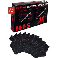 H.I.S Kurzsocken, (Set, 20 Paar), und Sneakersocken mit Frottee von H.I.S