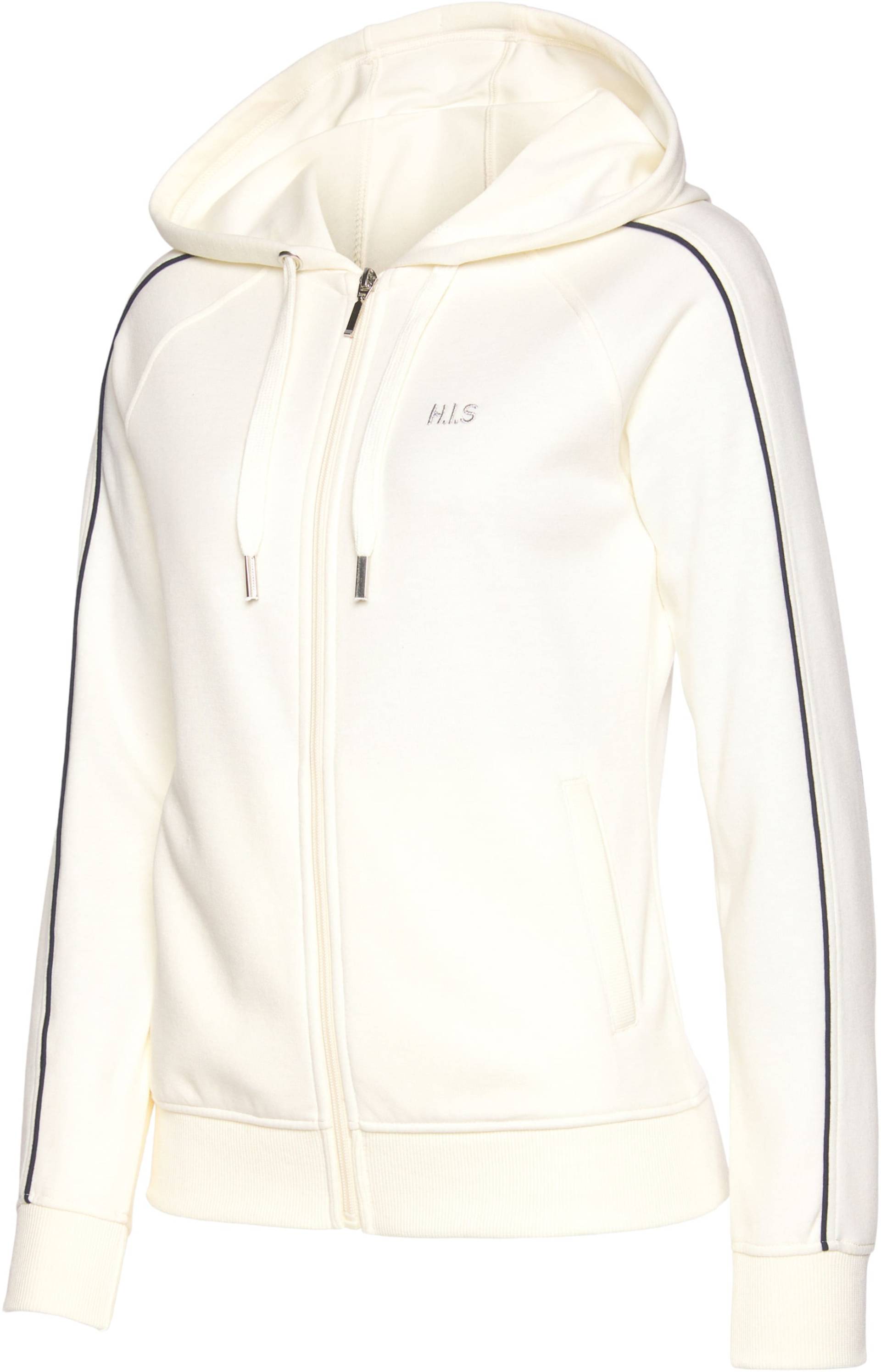 Kapuzensweatjacke in ecru von H.I.S von H.I.S