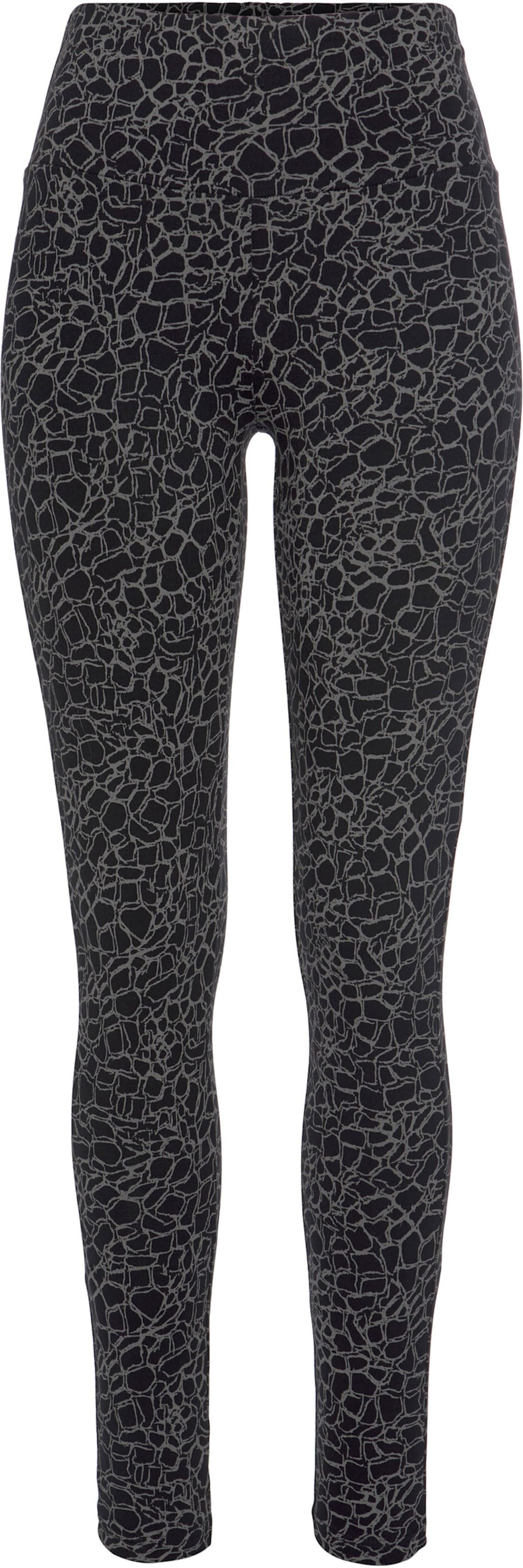 Leggings in schwarz-bedruckt, schwarz-uni von H.I.S von H.I.S