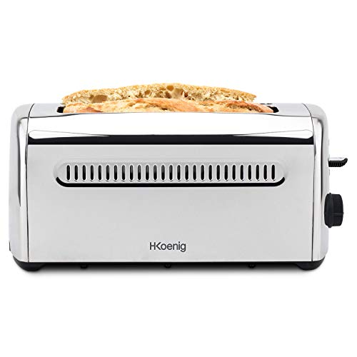 H.KOENIG TOS32 Toaster 4 Scheiben, Edelstahl von H.Koenig