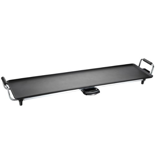 H.Koenig TKI100 Teppanyaki Plancha Elektrogrill, 1800 W, Antihaftbeschichtung, schwarz von H.Koenig