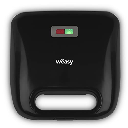Weasy 4-in-1 Toaster JOY600 750W, austauschbare Platten, für Sandwiches, Waffeln, zum Grillen oder für Donuts, Hitzeschutz, antihaftbeschichtet, einfache und schnelle Reinigung von H.Koenig