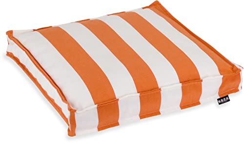 H.O.C.K. Classic Streifen Outdoor Sitzkissen Größen (40x40x5cm, Orange) von H.O.C.K.