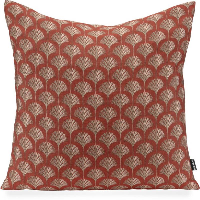 H.O.C.K. Dekokissen Erny, Sofakissen inkl. Füllung, 50x50cm, Dekokissen, Gingko-Muster von H.O.C.K.