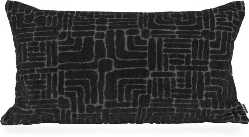 H.O.C.K. Dekokissen H.O.C.K. Chessy Dekokissen 70x40cm schwarz weich gemustert, Hochwertige Stoffe, Trendige Muster & Farben, Handgefertigt von H.O.C.K.