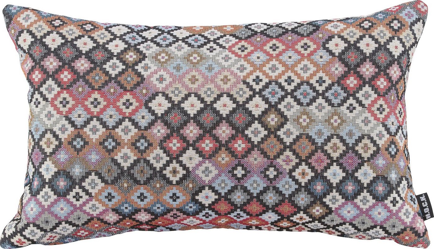 H.O.C.K. Dekokissen Hugo, mit trendigem Muster, Kissenhülle mit Füllung, 1 Stück von H.O.C.K.