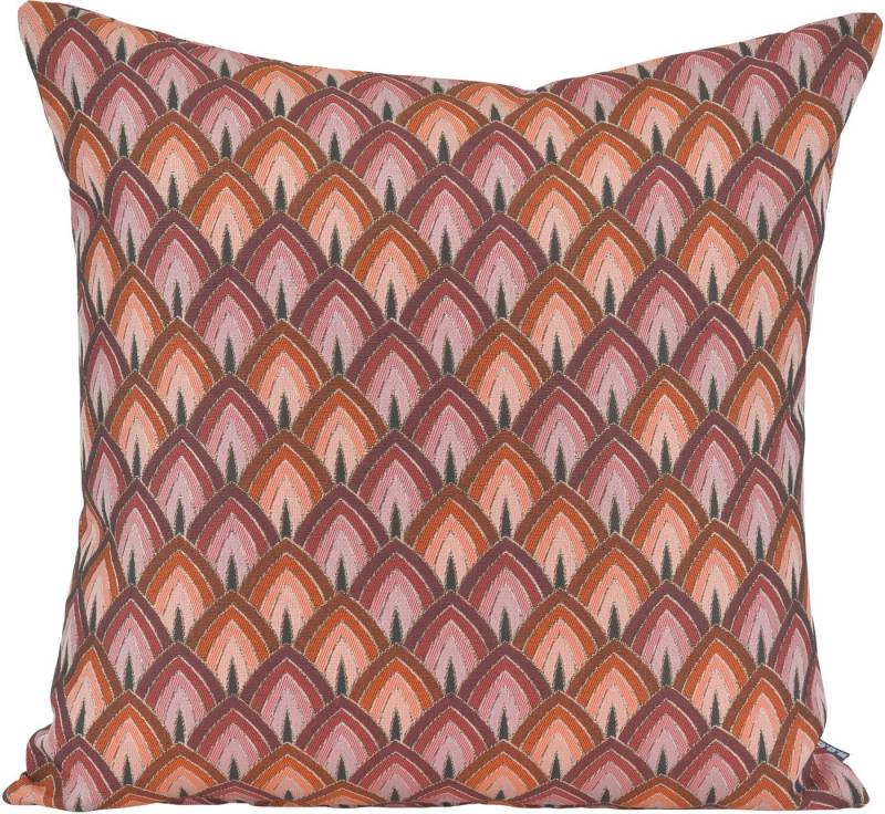 H.O.C.K. Dekokissen Marta, Sofakissen inkl. Füllung, 50x50cm, Dekokissen, Fächer-Muster von H.O.C.K.