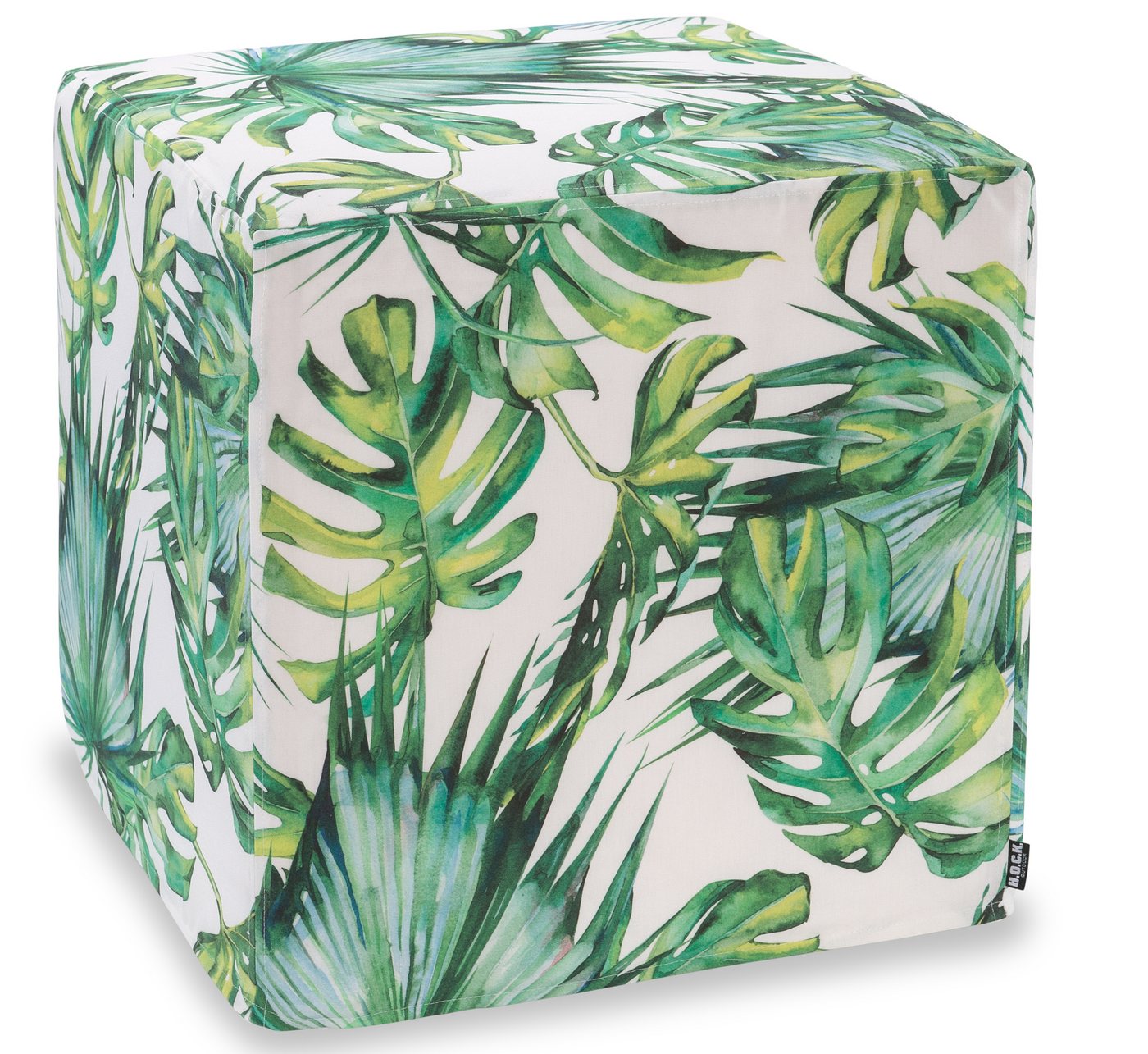 H.O.C.K. Sitzhocker H.O.C.K. Beach Life Outdoor Hocker eckig 45x45x45cm Palm Garden, Hocker, Sitzhocker, Pouf Hocker, Barhocker - wetterfest, vielseitig von H.O.C.K.