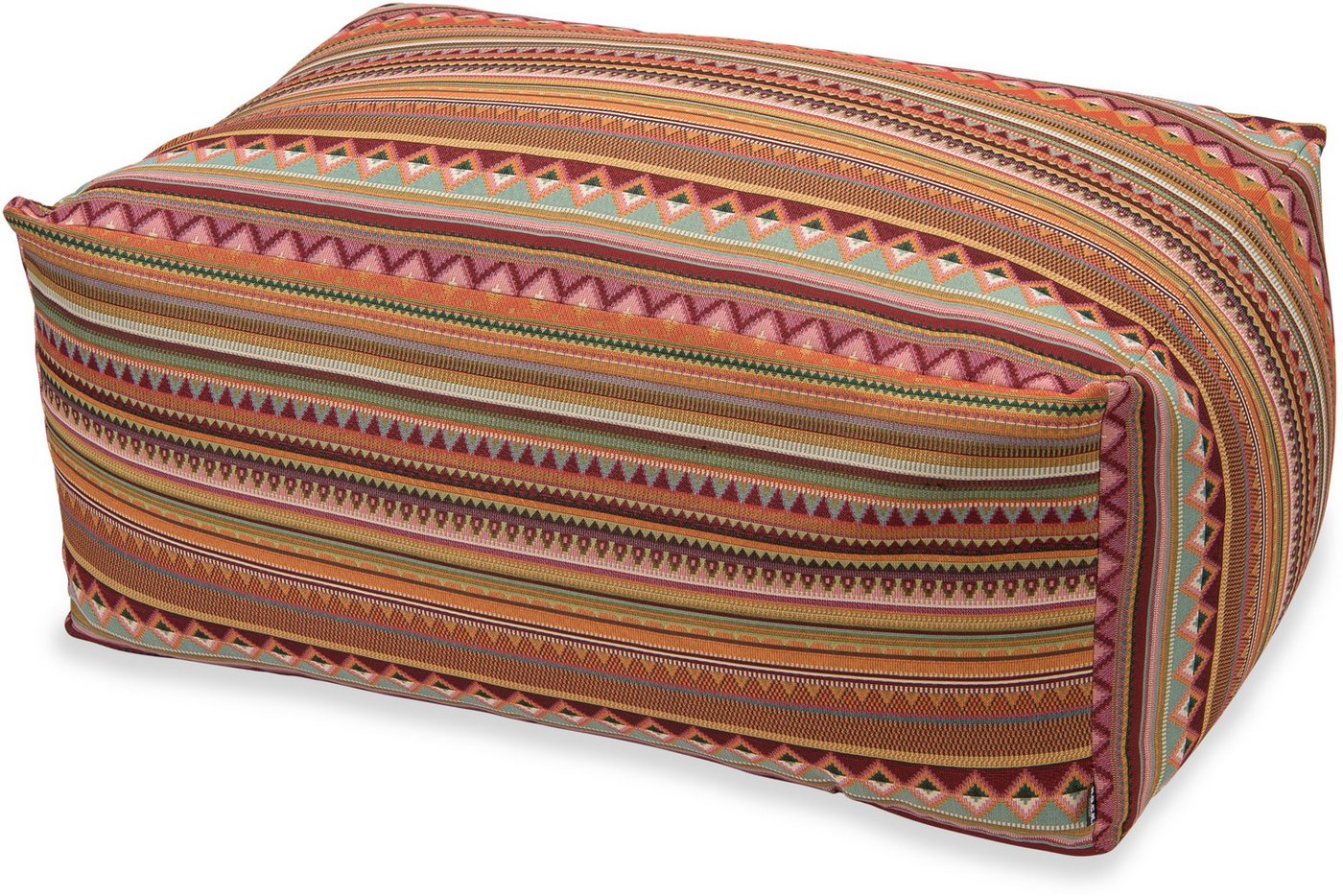 H.O.C.K. Sitzhocker H.O.C.K. Berto Outdoor Loungehocker Hocker 90x60x40cm terra sun boho, Hocker, Sitzhocker, Pouf Hocker, Barhocker - wetterfest, vielseitig von H.O.C.K.