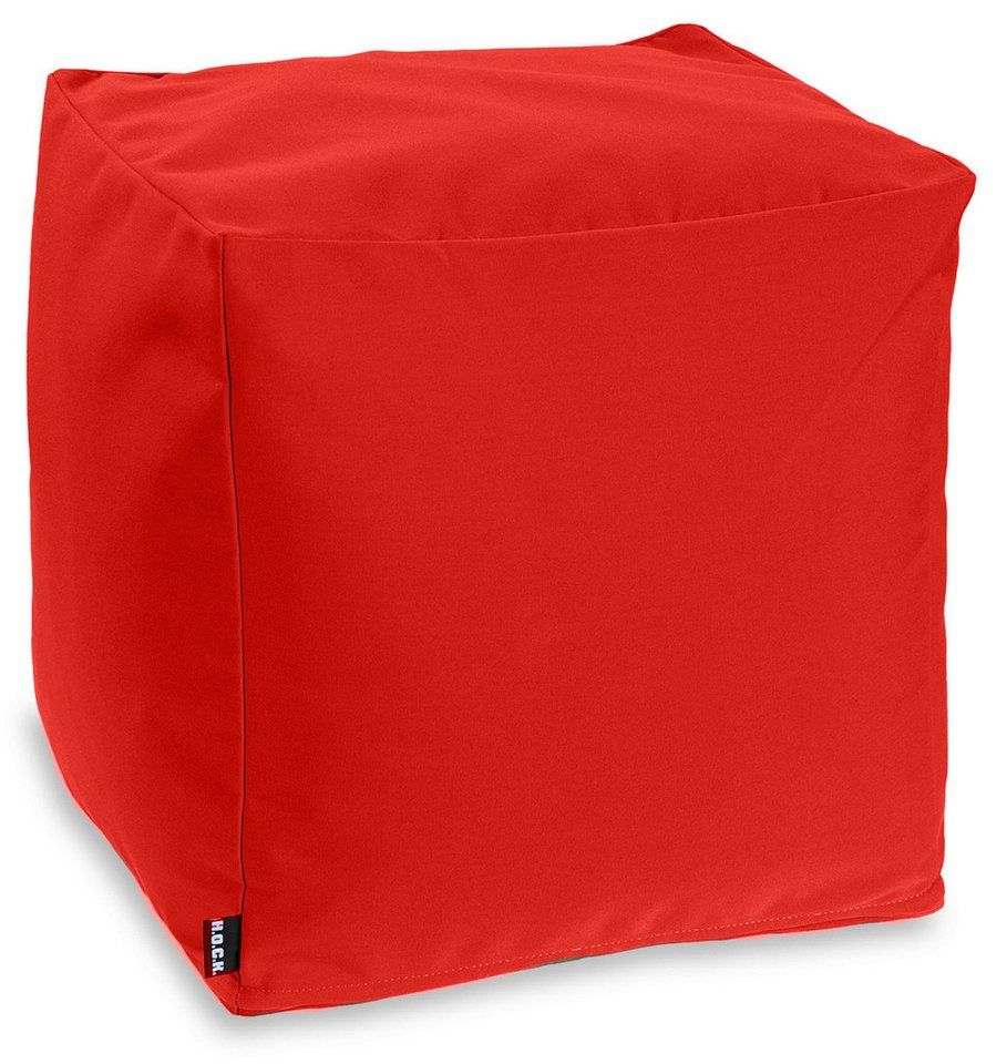 H.O.C.K. Sitzhocker H.O.C.K. Classic Uni Outdoor Bean Cube Pouf 40x40x40cm Farben, Hocker, Sitzhocker, Pouf Hocker, Barhocker - wetterfest, vielseitig von H.O.C.K.