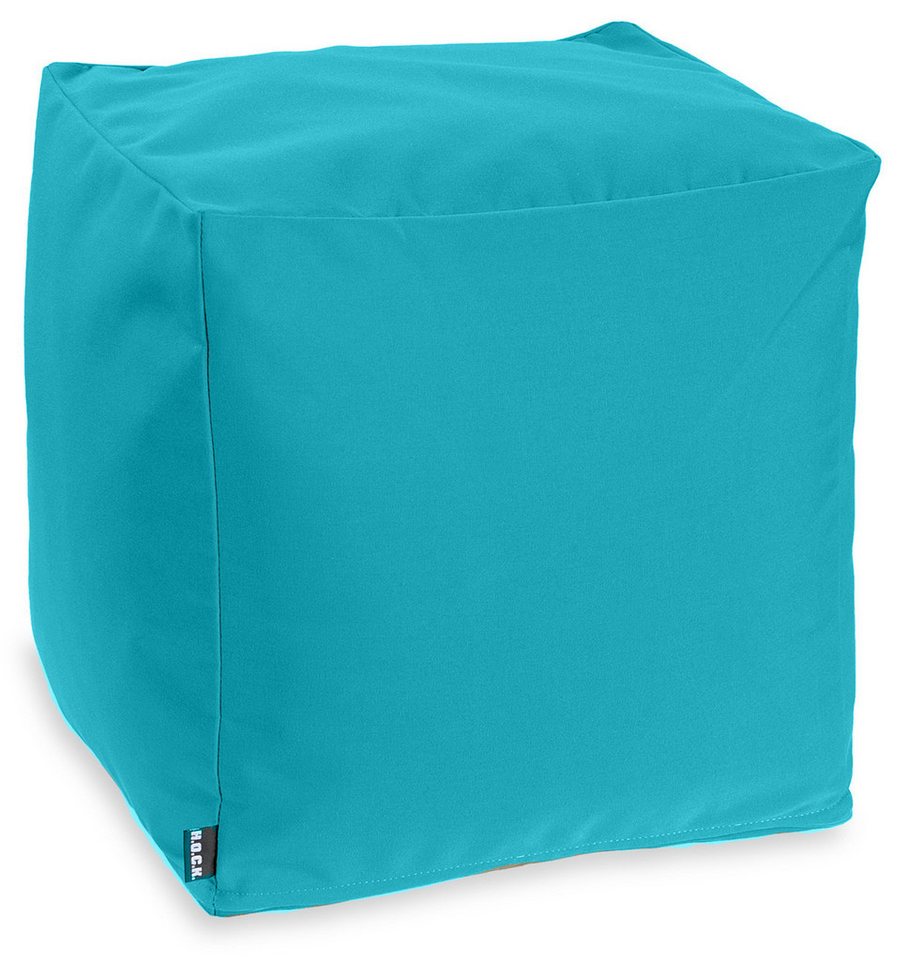 H.O.C.K. Sitzhocker H.O.C.K. Classic Uni Outdoor Bean Cube Pouf 40x40x40cm Farben, Hocker, Sitzhocker, Pouf Hocker, Barhocker - wetterfest, vielseitig von H.O.C.K.