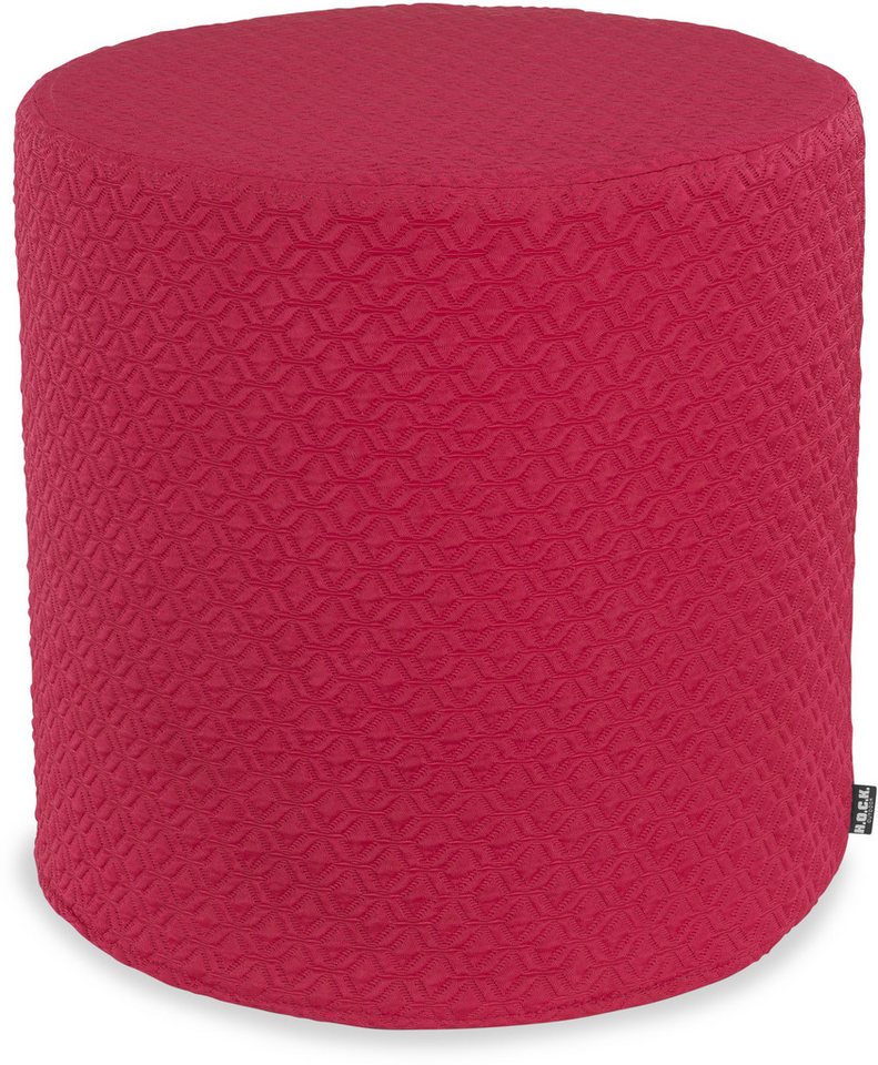 H.O.C.K. Sitzhocker H.O.C.K. Giulio Outdoor Hocker rund Pouf ø45x45cm himbeer, Hocker, Sitzhocker, Pouf Hocker, Barhocker - wetterfest, vielseitig von H.O.C.K.