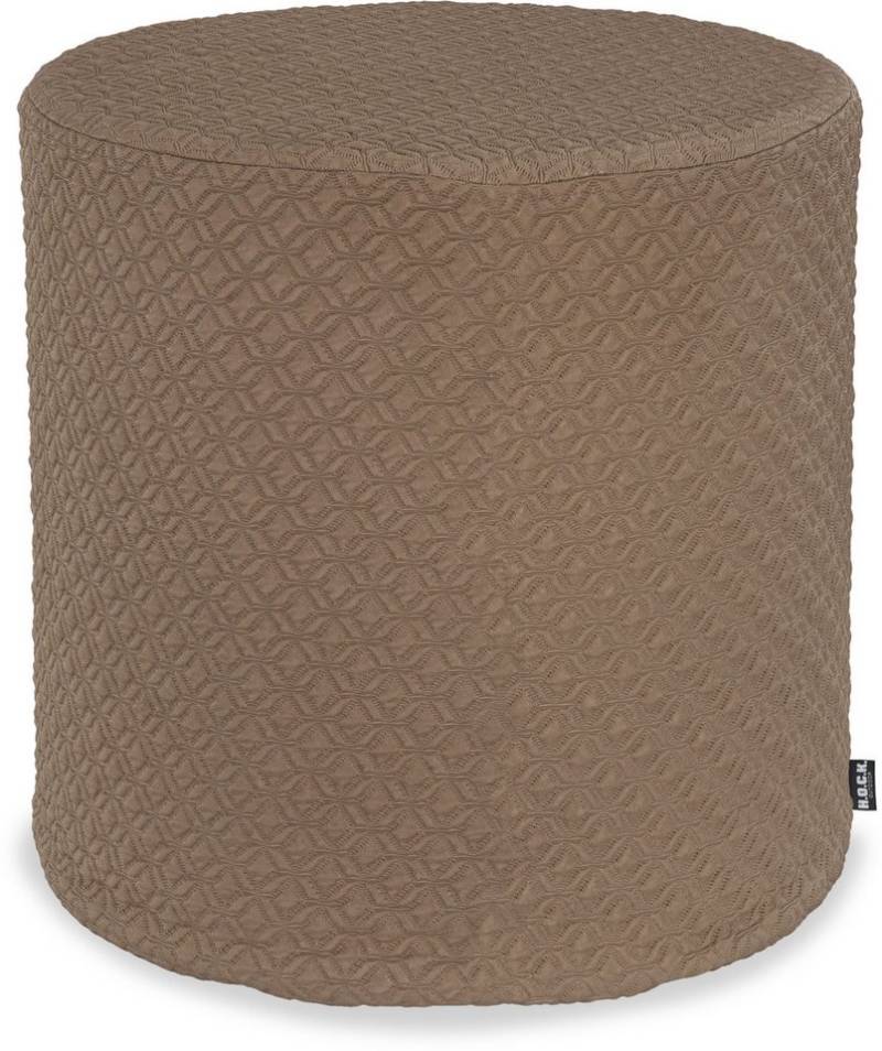H.O.C.K. Sitzhocker H.O.C.K. Giulio Outdoor Hocker rund Pouf ø45x45cm taupe, Hocker, Sitzhocker, Pouf Hocker, Barhocker - wetterfest, vielseitig von H.O.C.K.