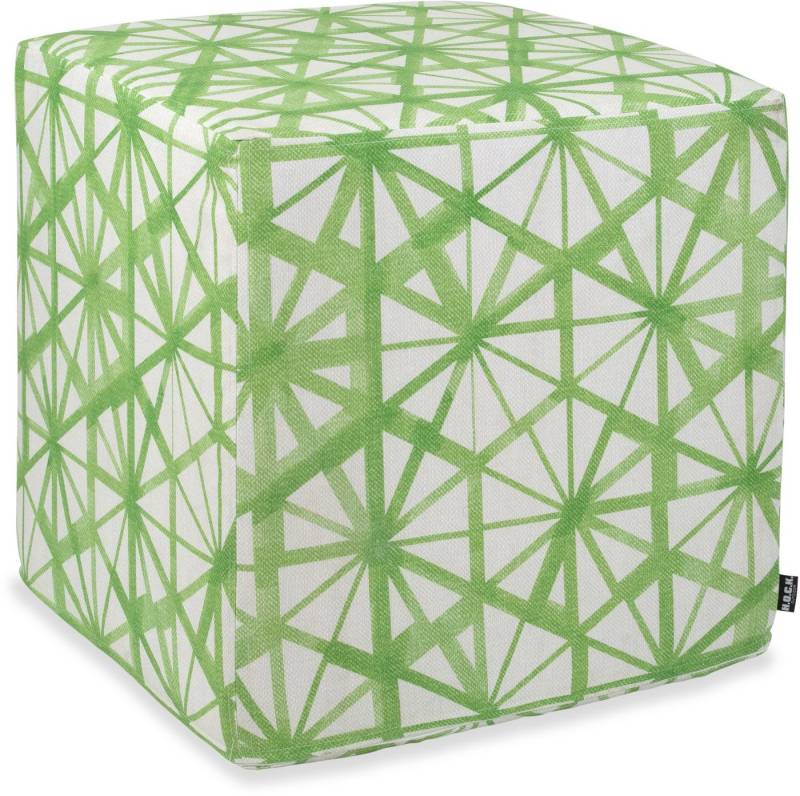 H.O.C.K. Sitzhocker H.O.C.K. Kami Outdoor Hocker eckig 45x45x45cm grün col. 03 malle, Hocker, Sitzhocker, Pouf Hocker, Barhocker - wetterfest, vielseitig von H.O.C.K.