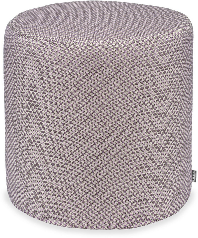 H.O.C.K. Sitzhocker H.O.C.K. Linocea Outdoor Hocker Pouf rund ø45x45cm lila, Hocker, Sitzhocker, Pouf Hocker, Barhocker - wetterfest, vielseitig von H.O.C.K.