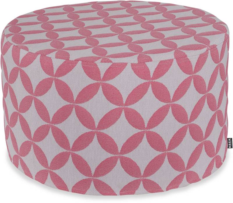 H.O.C.K. Sitzhocker H.O.C.K. Luna Outdoor Hocker rund Pouf ø60x40cm berry, Hocker, Sitzhocker, Pouf Hocker, Barhocker - wetterfest, vielseitig von H.O.C.K.
