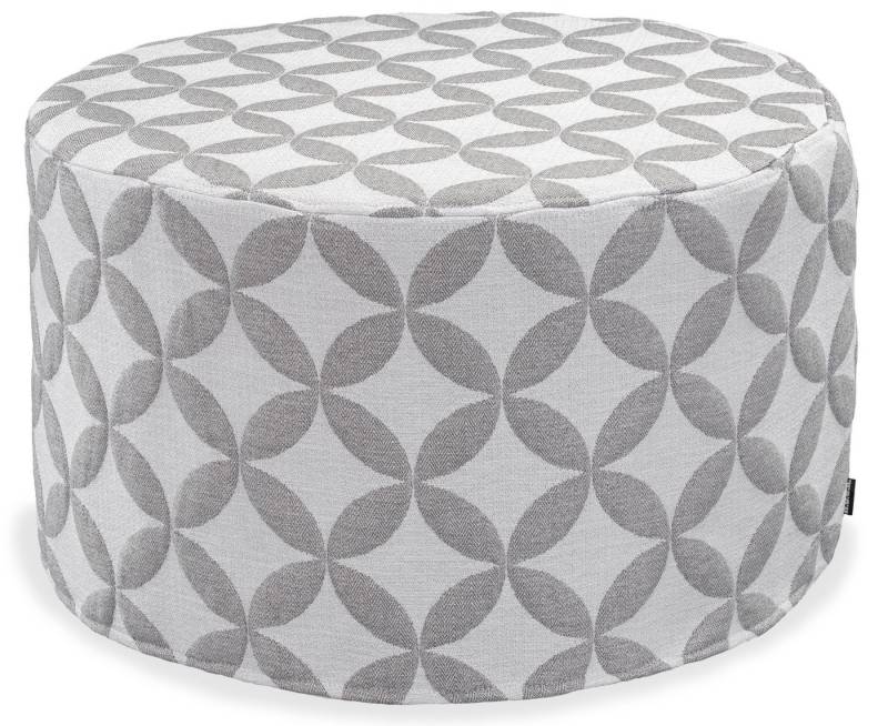H.O.C.K. Sitzhocker H.O.C.K. Luna Outdoor Hocker rund Pouf ø60x40cm hellgrau, Hocker, Sitzhocker, Pouf Hocker, Barhocker - wetterfest, vielseitig von H.O.C.K.