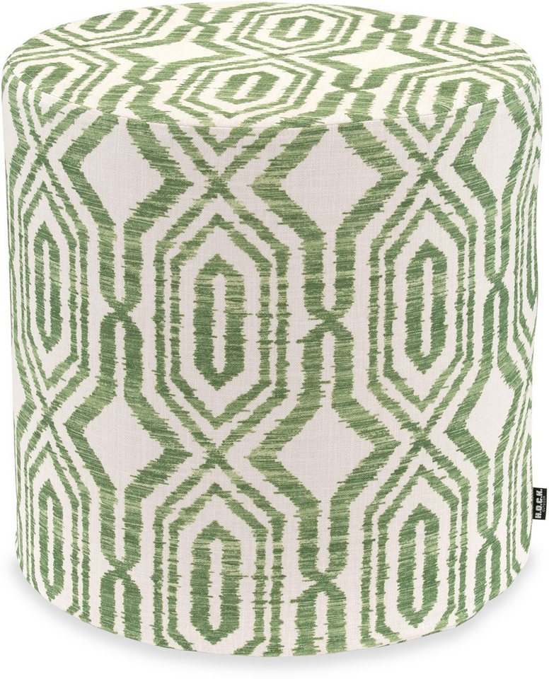 H.O.C.K. Sitzhocker H.O.C.K. Toledo Outdoor Hocker rund ø45x45cm col. 41 grün in&out, Hocker, Sitzhocker, Pouf Hocker, Barhocker - wetterfest, vielseitig von H.O.C.K.