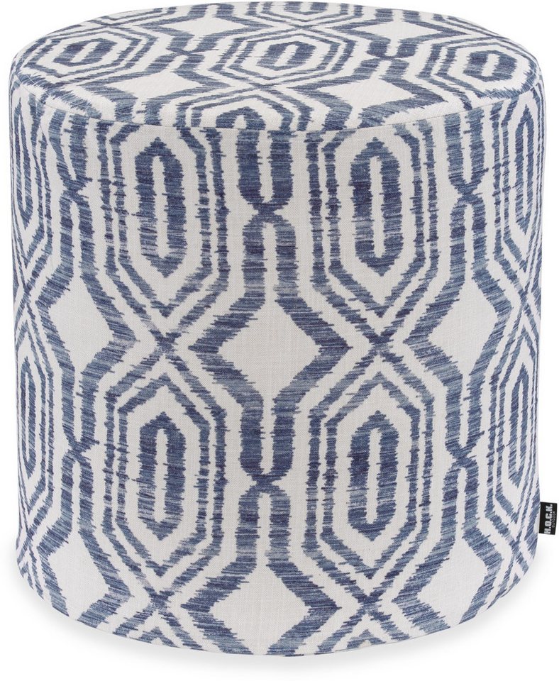 H.O.C.K. Sitzhocker H.O.C.K. Toledo Outdoor Hocker rund ø45x45cm col. 84 blau navy in&out, Hocker, Sitzhocker, Pouf Hocker, Barhocker - wetterfest, vielseitig von H.O.C.K.