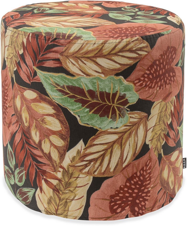 H.O.C.K. Sitzhocker H.O.C.K. Tropical Outdoor Hocker rund Pouf ø45x45cm rost braun sunny, Hocker, Sitzhocker, Pouf Hocker, Barhocker - wetterfest, vielseitig von H.O.C.K.