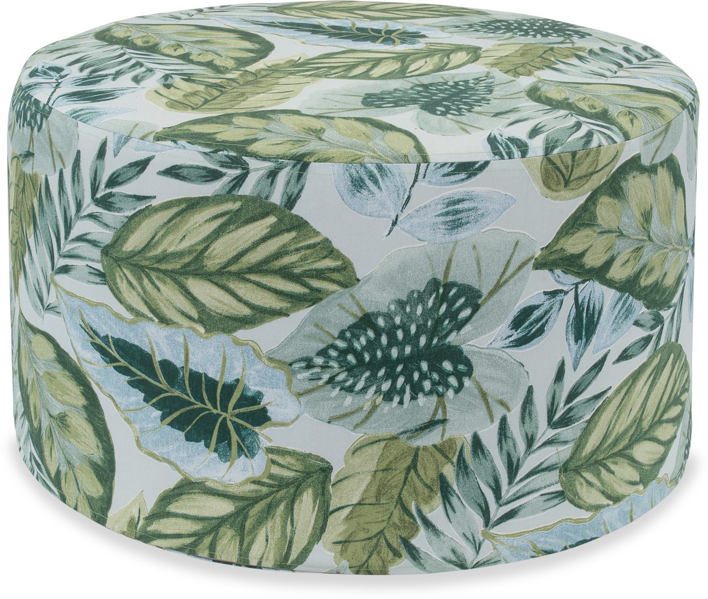 H.O.C.K. Sitzhocker H.O.C.K. Tropical Outdoor Hocker rund ø60x40cm lindgrün aqua sunny, Hocker, Sitzhocker, Pouf Hocker, Barhocker - wetterfest, vielseitig von H.O.C.K.