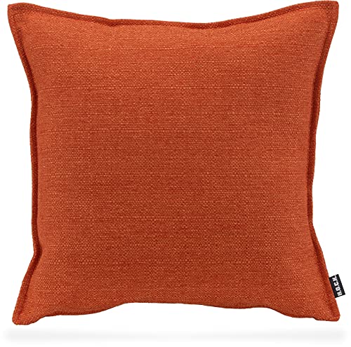H.O.C.K. Mali Kissen inkl. Füllung mit Biese Größe (45x45cm, Orange) von H.O.C.K.