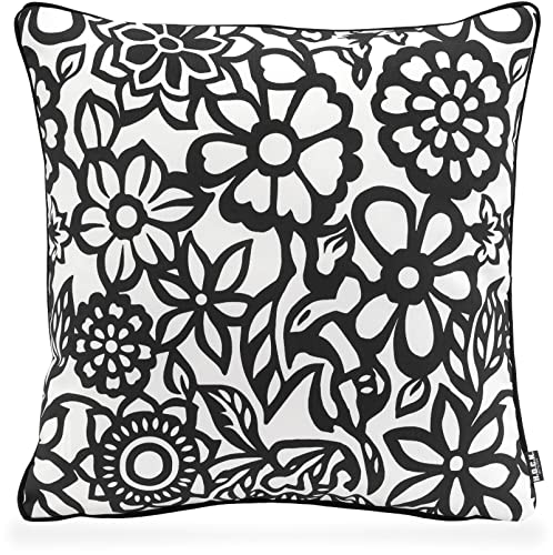 H.O.C.K. Paloma Outdoor Kissen inkl. Füllung und Matratzenkissen (50x50cm, Schwarz) von H.O.C.K.