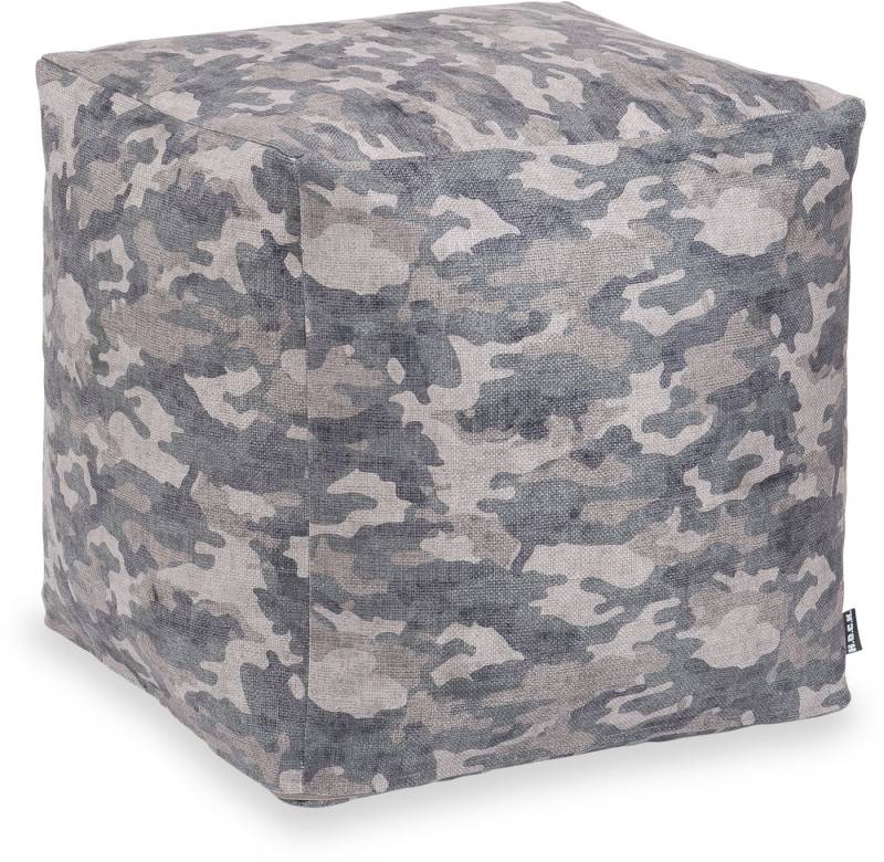 H.O.C.K. Sitzhocker H.O.C.K. Army Camouflage Bean Cube Pouf 40x40x40cm col. 6016, Hocker, Barhocker & Sitzhocker, Schminktischhocker, Wohnzimmer Hocker von H.O.C.K.
