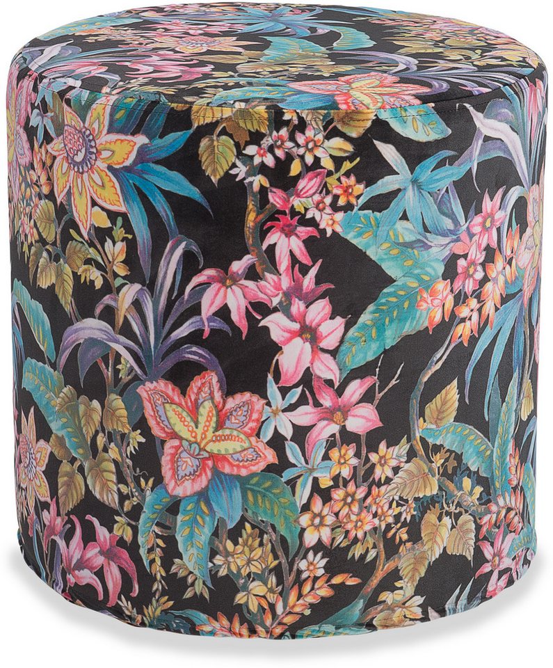 H.O.C.K. Sitzhocker H.O.C.K. Colourful Velvet Hocker rund Pouf ø45x45cm, Hocker, Barhocker & Sitzhocker, Schminktischhocker, Wohnzimmer Hocker von H.O.C.K.