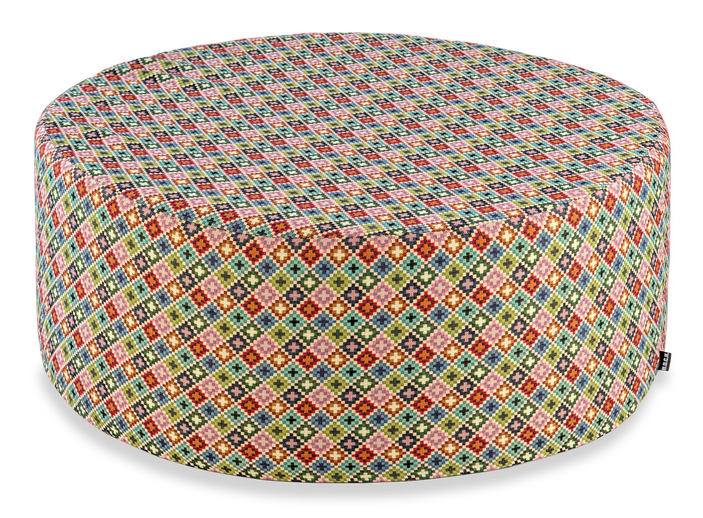 H.O.C.K. Sitzhocker H.O.C.K. Damla Hocker rund Ø80x35cm multicolor boho, Hocker, Barhocker & Sitzhocker, Schminktischhocker, Wohnzimmer Hocker von H.O.C.K.