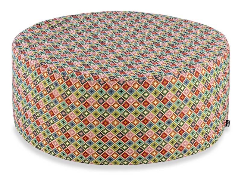 H.O.C.K. Sitzhocker H.O.C.K. Damla Hocker rund Ø80x35cm multicolor boho, Hocker, Barhocker & Sitzhocker, Schminktischhocker, Wohnzimmer Hocker von H.O.C.K.