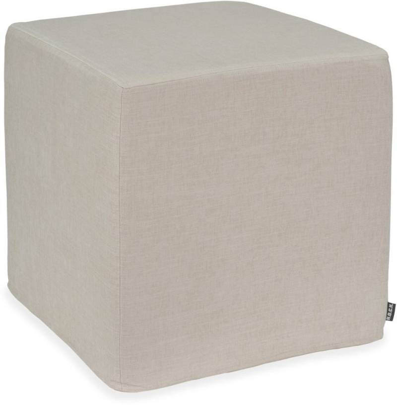 H.O.C.K. Sitzhocker H.O.C.K. Lucky Hocker Cube eckig 45x45x45cm creme ecru col. 001, Hocker, Barhocker & Sitzhocker, Schminktischhocker, Wohnzimmer Hocker von H.O.C.K.