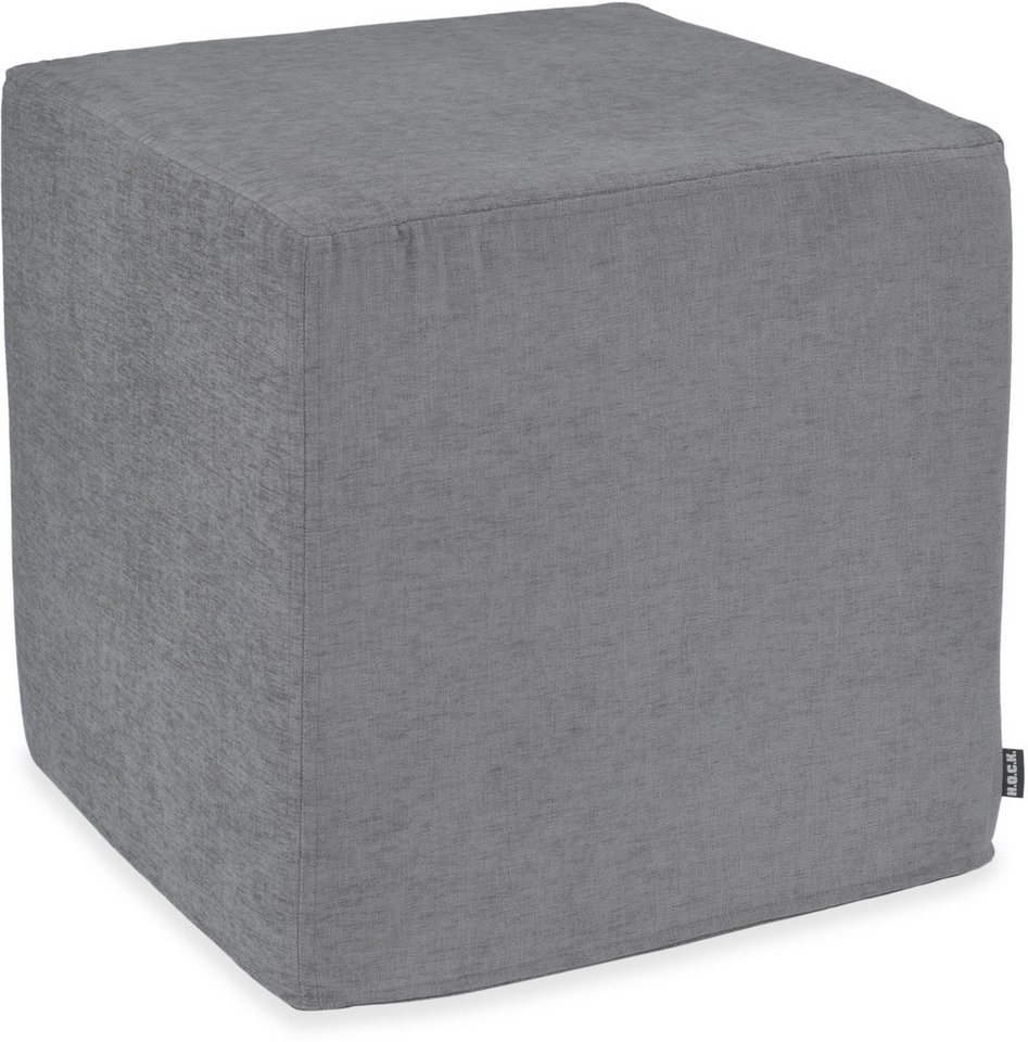 H.O.C.K. Sitzhocker H.O.C.K. Lucky Hocker Cube eckig 45x45x45cm grau col. 27, Hocker, Barhocker & Sitzhocker, Schminktischhocker, Wohnzimmer Hocker von H.O.C.K.