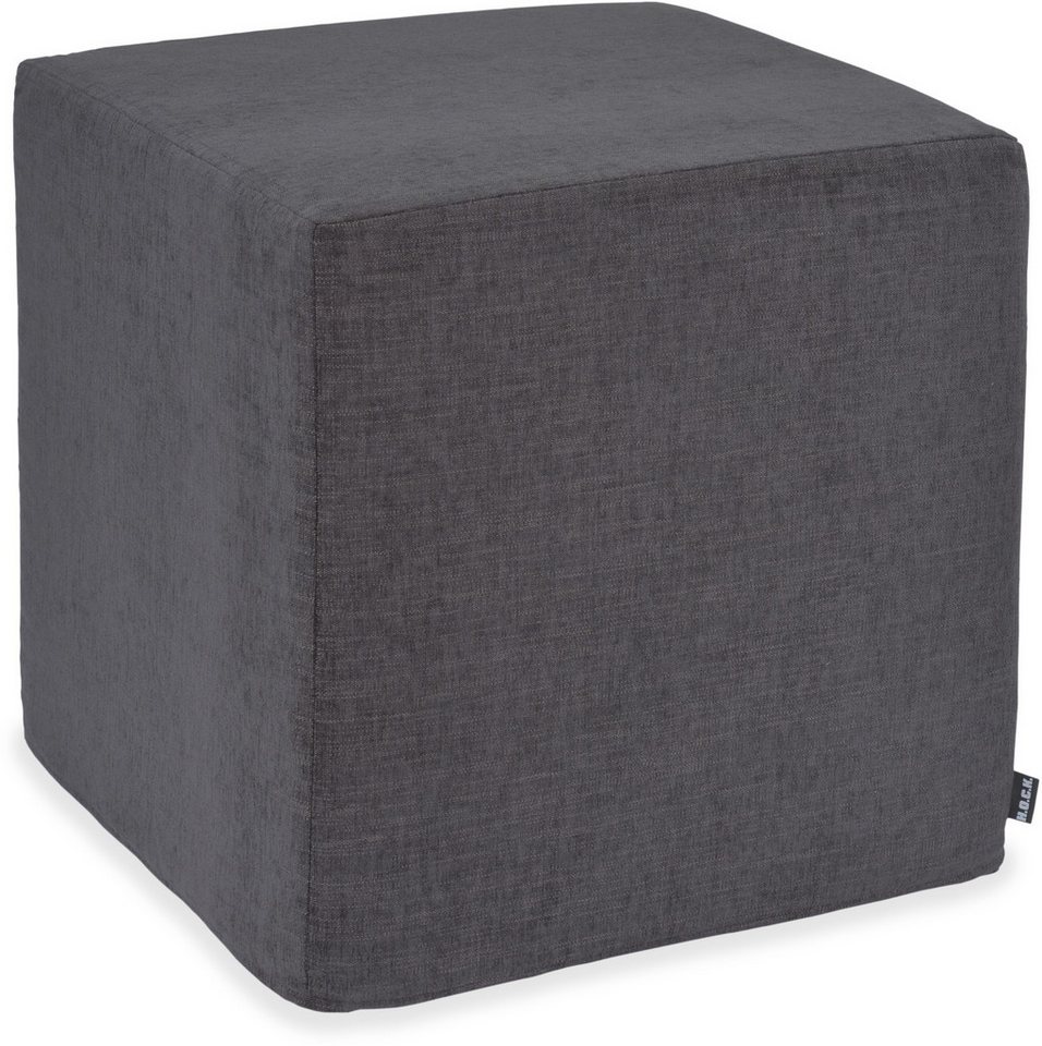 H.O.C.K. Sitzhocker H.O.C.K. Lucky Hocker Cube eckig 45x45x45cm schwarz col. 18, Hocker, Barhocker & Sitzhocker, Schminktischhocker, Wohnzimmer Hocker von H.O.C.K.