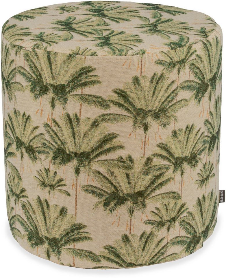 H.O.C.K. Sitzhocker H.O.C.K. Palm tree Hocker rund Ø45x45cm grün Palmen, Hocker, Barhocker & Sitzhocker, Schminktischhocker, Wohnzimmer Hocker von H.O.C.K.