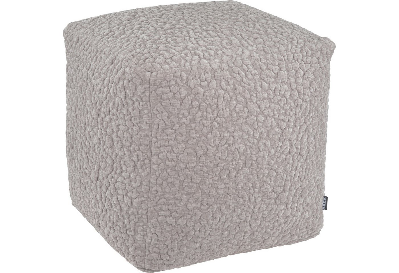 H.O.C.K. Sitzhocker H.O.C.K. Pantery Bean Cube Pouf 40x40x40cm hellgrau Bubble, Hocker, Barhocker & Sitzhocker, Schminktischhocker, Wohnzimmer Hocker von H.O.C.K.