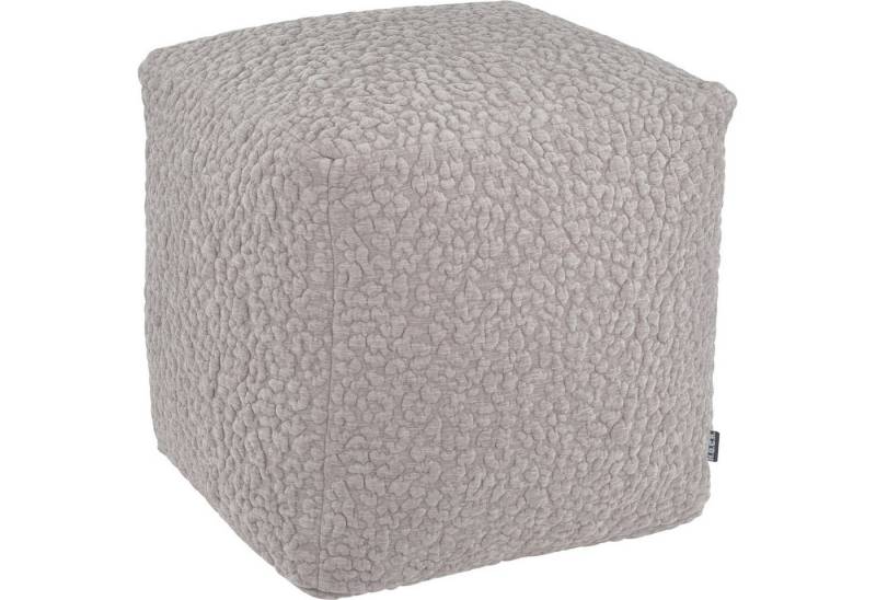 H.O.C.K. Sitzhocker H.O.C.K. Pantery Bean Cube Pouf 40x40x40cm hellgrau Bubble, Hocker, Barhocker & Sitzhocker, Schminktischhocker, Wohnzimmer Hocker von H.O.C.K.