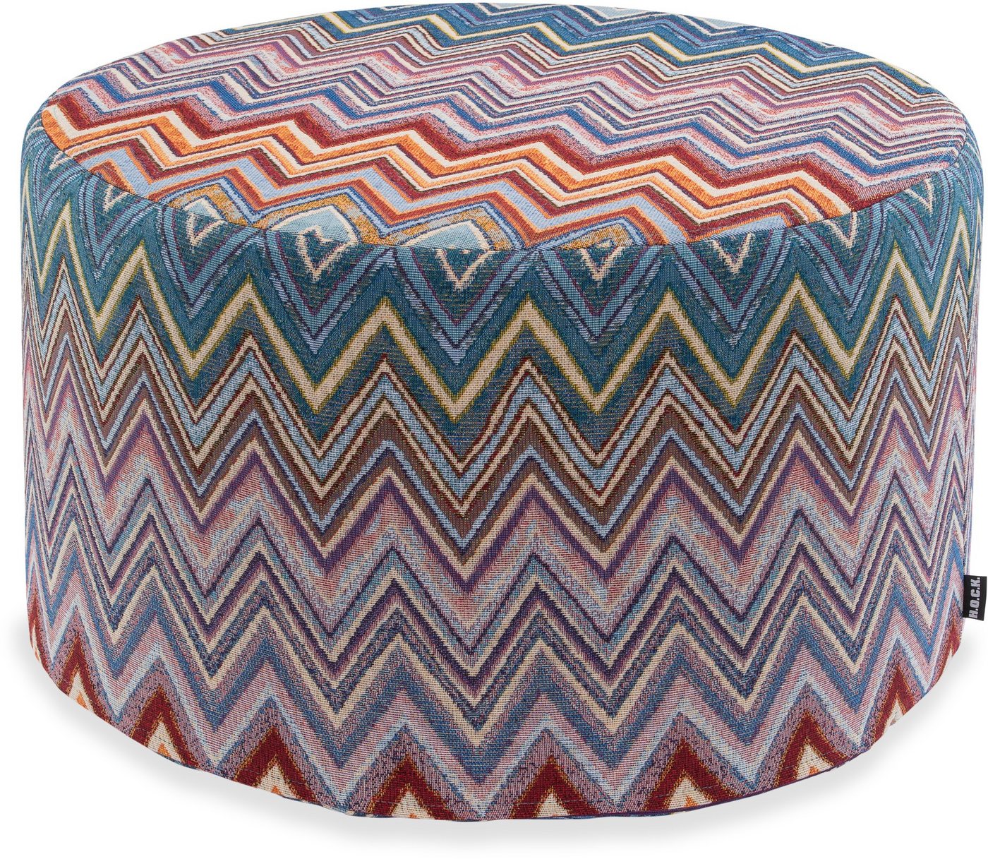 H.O.C.K. Sitzhocker H.O.C.K. Rebelle Hocker Zick-Zack rund ø60x40cm bunt multicolor, Hocker: Bequem, vielseitig, Wohnzimmer, Schlafzimmer & Flur H.O.C.K. Sitzhocker H.O.C.K. Rebelle Hocker Zick-Zack rund ø60x40cm bunt multicolor, Hocker: Bequem, vielseitig, Wohnzimmer, Schlafzimmer & Flur von H.O.C.K.