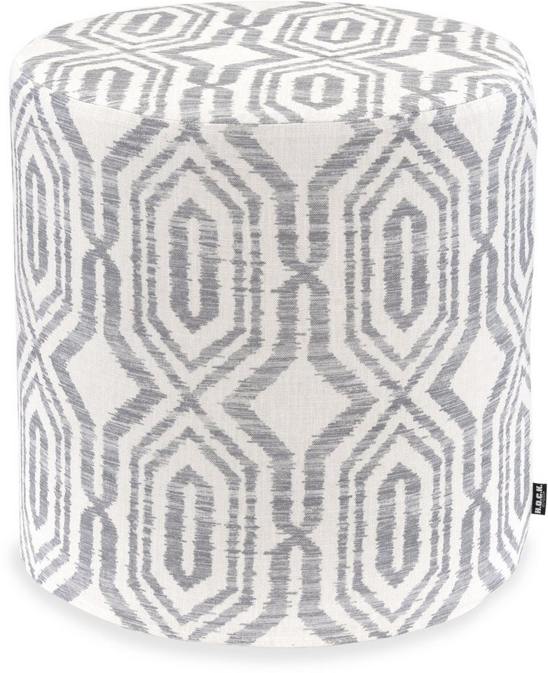 H.O.C.K. Sitzhocker H.O.C.K. Toledo Outdoor Hocker rund ø45x45cm col. 66 hellgrau in&out, Hocker, Sitzhocker, Pouf Hocker, Barhocker - wetterfest, vielseitig von H.O.C.K.