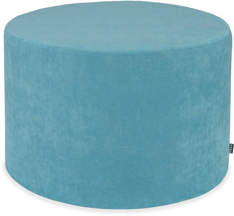 H.O.C.K. Sitzhocker H.O.C.K. Versatil Hocker rund Pouf ø60x40cm Uni türkis col. 54, Hocker, Barhocker & Sitzhocker, Schminktischhocker, Wohnzimmer Hocker von H.O.C.K.