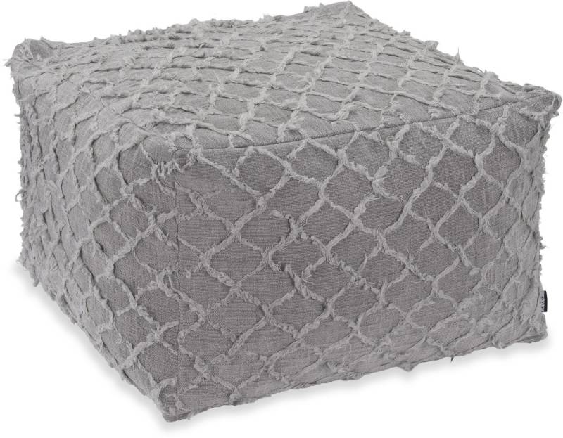 H.O.C.K. Sitzwürfel H.O.C.K. Nuvole Bean Cube Hocker Pouf 55x55x35cm grau mit Fransen, Hocker: Bequem, vielseitig, Wohnzimmer & Schlafzimmer H.O.C.K. Sitzwürfel H.O.C.K. Nuvole Bean Cube Hocker Pouf 55x55x35cm grau mit Fransen, Hocker: Bequem, vielseitig, Wohnzimmer & Schlafzimmer von H.O.C.K.