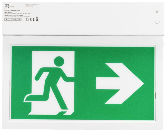 H1 Solutions 1016 Led Fluchtweg Notbeleuchtung Eek A A   G Rechts Links Runter B-Ware von H1 Solutions