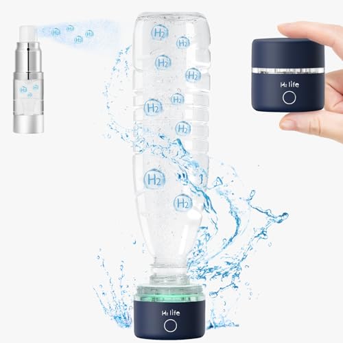 H2 Life wasserstoff wasser generator SPE PEM-Technologie, Wasserionisator, Wasserstoff-Wasserflaschengenerator, Wasserstoff-Wassermaschine (Blau) von H2 Life